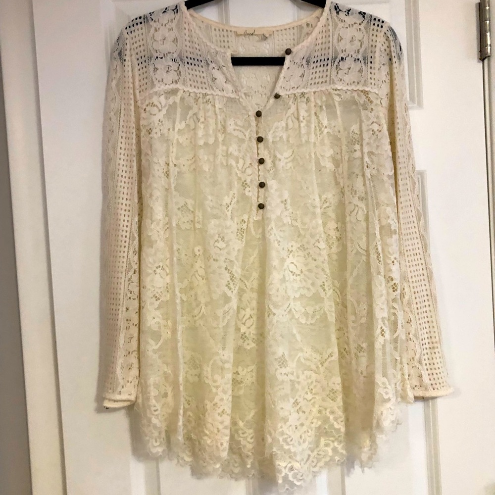 Anthropologie lace blouse